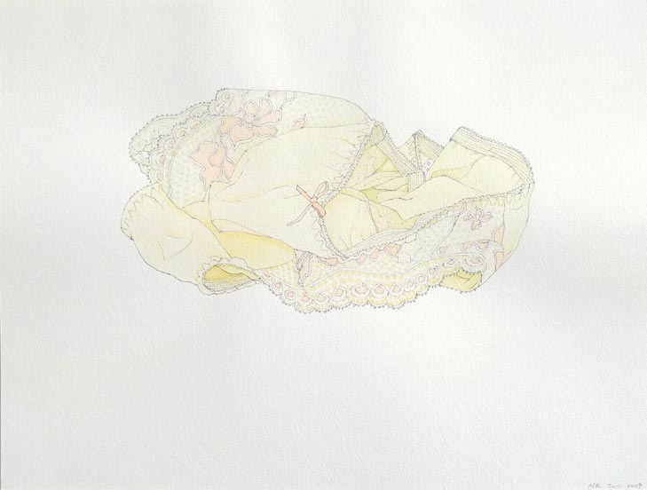 Misaki Kawabe, "Nostalgic Hentai 1," ink and watercolor on paper, 23.0 x 30.0 cm, 2009