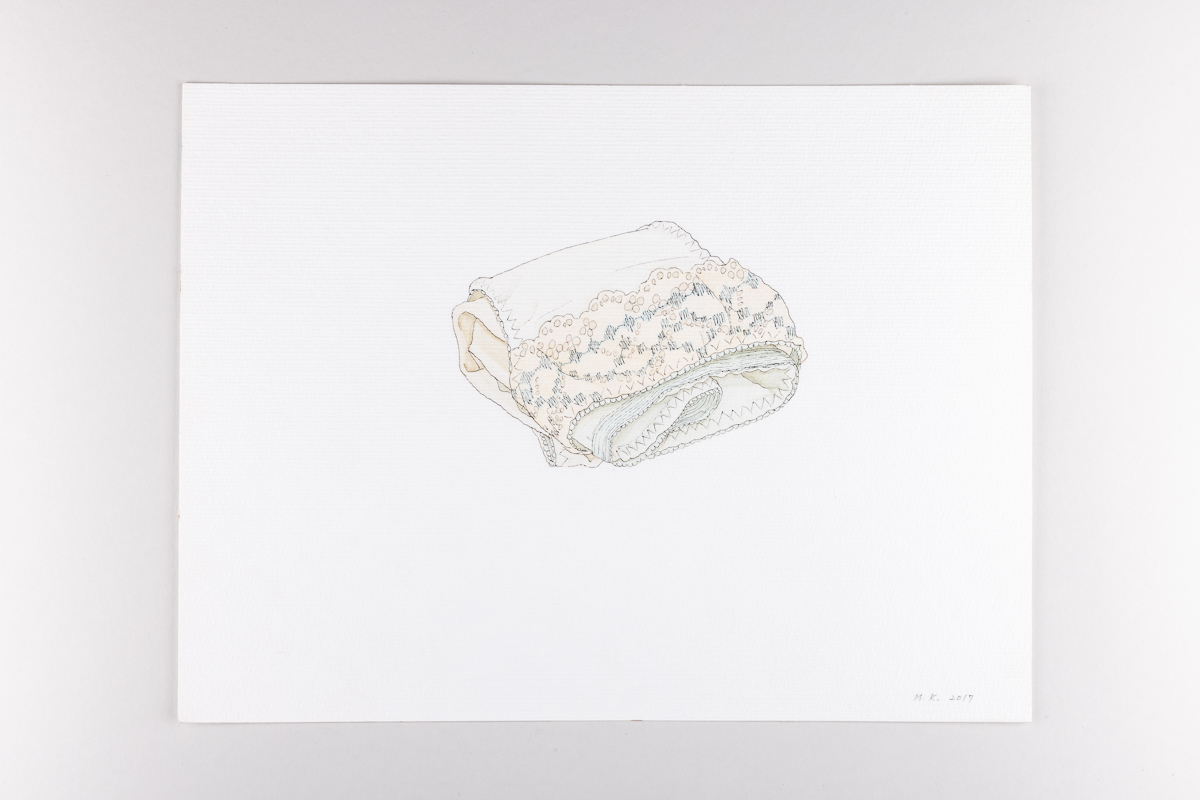 Misaki Kawabe, "Nostalgic Hentai 21," ink and watercolor on paper, 23.0 x 30.0 cm, 2021