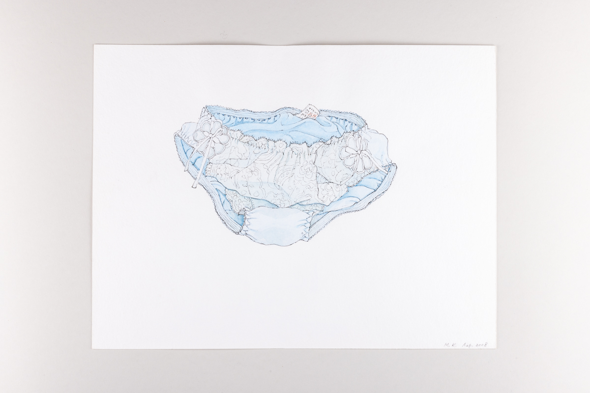 Misaki Kawabe, "Nostalgic Hentai 3," ink and watercolor on paper, 23.0 x 30.0 cm, 2008